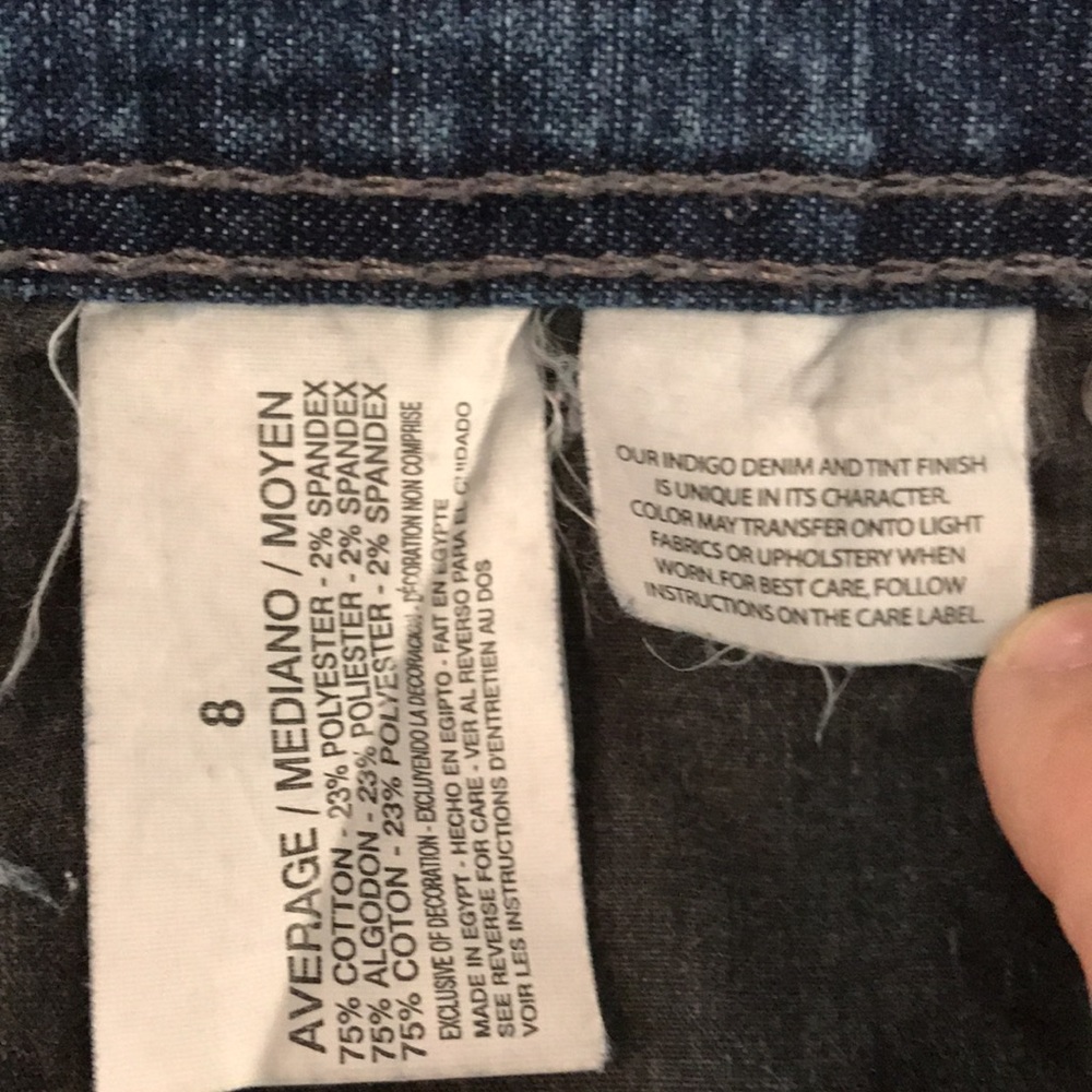 Gloria Vanderbilt jeans, blue, Amanda pocket flaps, size 8 average - Picture 6 of 6